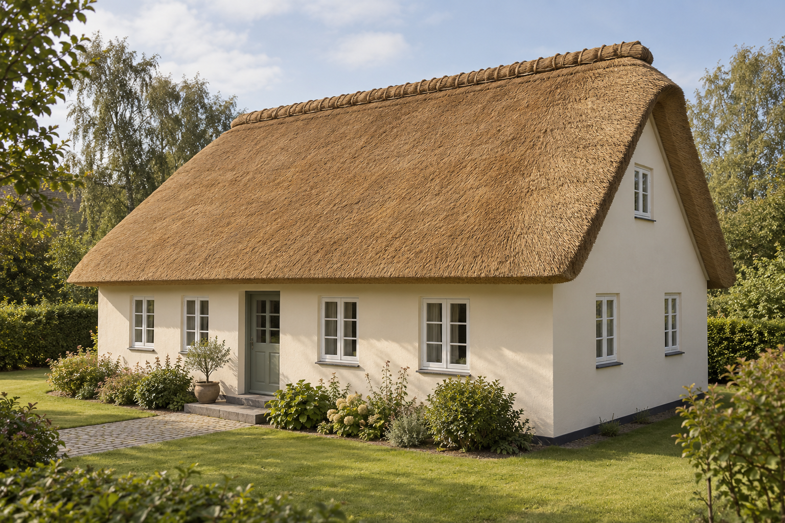 Strå og bløde kanter på et dansk hus · aidoits visualisering